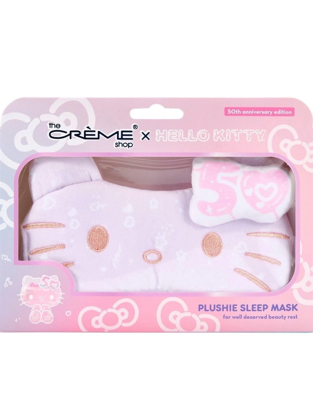 The Crème Shop x Hello Kitty Plushie Sleep Eye Mask 50th Year Anniversary